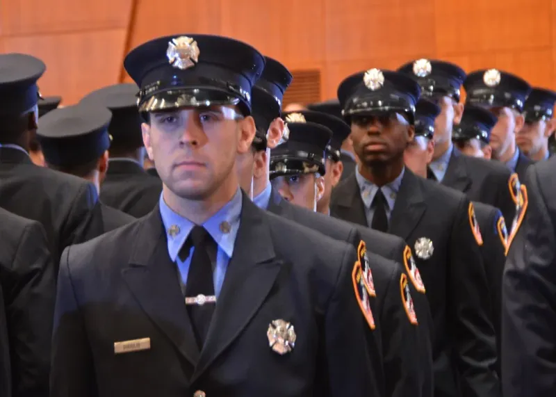 Panel-style setting for an oral board interview